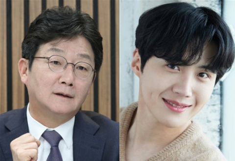 국민의힘 대권주자인 유승민 전 의원(왼쪽) 배우 김선호.