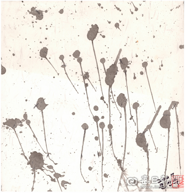 故 문인수 시인이 생전에 그린 먹그림. 대구문학관 제공