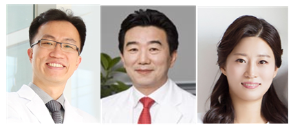 좌측부터 칠곡경북대병원 호흡기내과 유승수 교수, 박재용 교수, 경북대학교 세포기질연구소 홍미정 연구교수. 칠곡경북대병원 제공