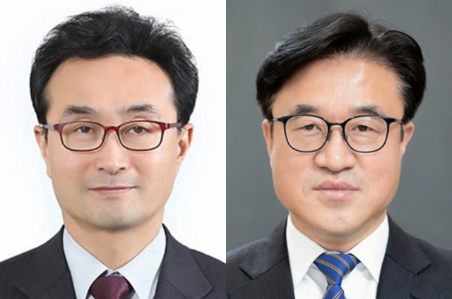 문재인 대통령은 11일 대통령비서실 경제수석비서관으로 박원주 전 특허청장(왼쪽)과 소청심사위원회 위원장에 최재용 인사혁신처 차장을 내정했다. 연합뉴스