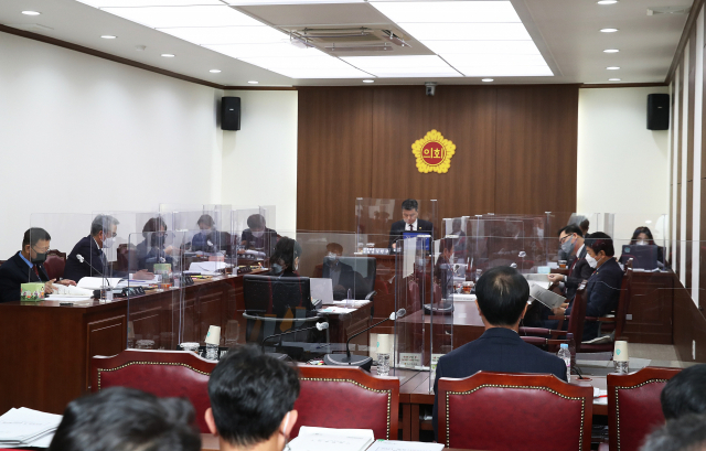 대구시의회 건설교통위원회 행정사무감사 모습. 대구시의회 제공