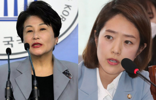 전여옥, 고민정. 연합뉴스