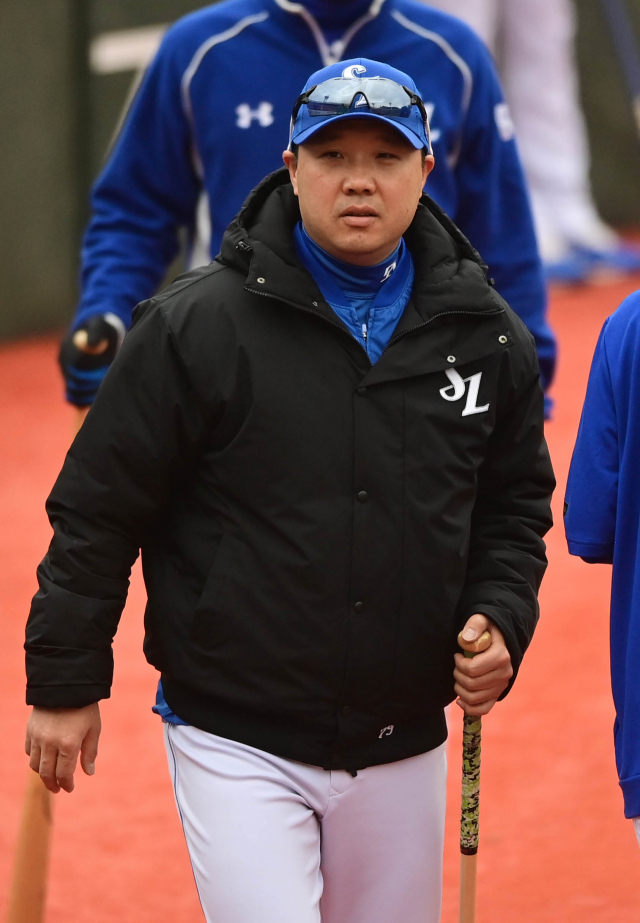 삼성라이온즈 신임 퓨처스 감독으로 선임된 박진만 1군 작전코치. 삼성라이온즈 제공