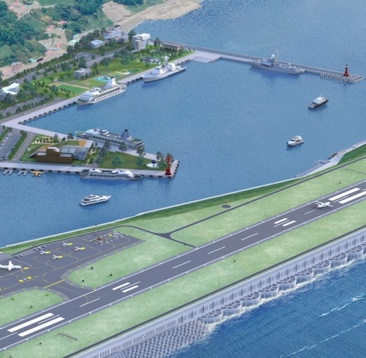 2025년 개항예정인 울릉공항.