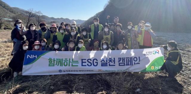 영농폐기물 수거작업. 농협 영양군지부 제공