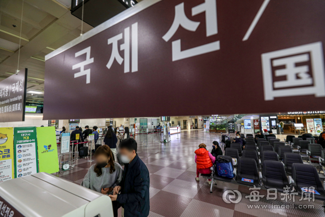 대구국제공항 국제선 모습. 매일신문DB.