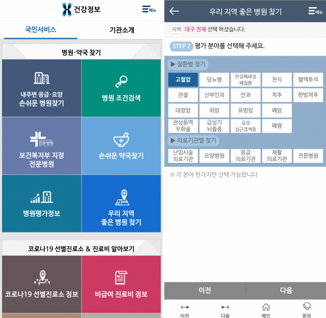 심평원에서 제공하는 