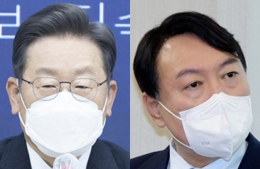 이재명, 윤석열. 연합뉴스