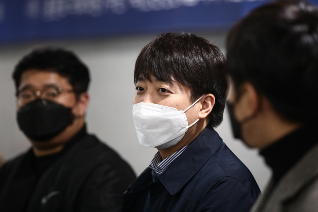 국민의힘 이준석 대표가 29일 국회 의원회관에서 열린 