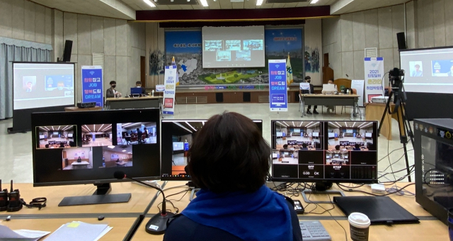 지난해 희망달서 온라인취업박람회 화상면접 모습. 빛글제공