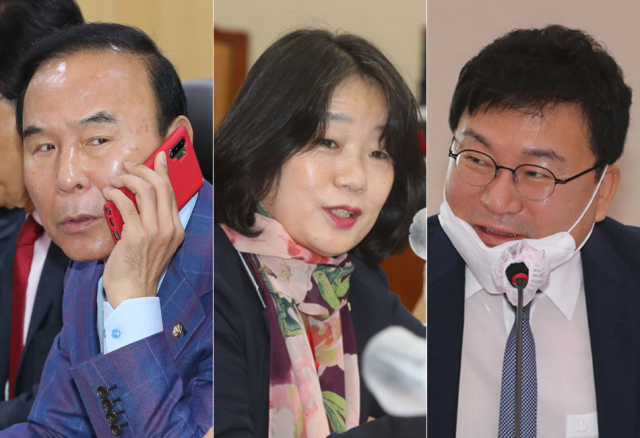 박덕흠, 윤미향, 이상직 의원. 연합뉴스