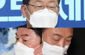 이재명, 안철수, 윤석열. 연합뉴스