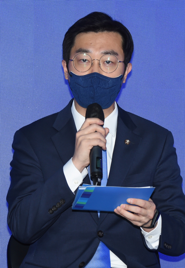 더불어민주당 장경태 혁신위원장이 9일 오전 서울 마포구 가온 스테이지에서 열린 