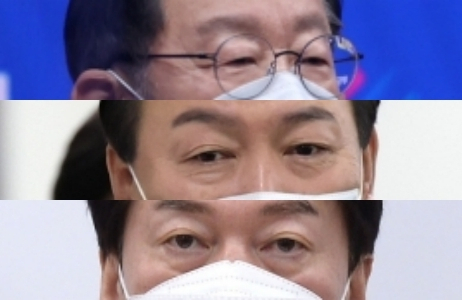 이재명, 윤석열, 안철수. 연합뉴스