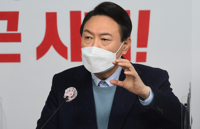 윤석열 국민의힘 대선 후보. 연합뉴스