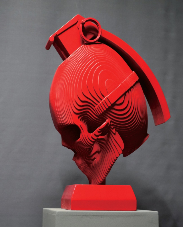 물과 바람의 기억-War, 450x270x610H㎜, wood, 2020