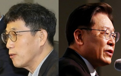 진중권, 이재명. 연합뉴스