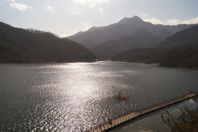 경북 구미 금오산 저수지. 전병용 기자