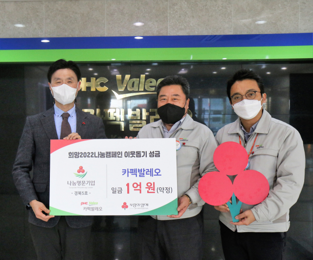 지난달 28일 ㈜카펙발레오가 2022년 경북 5호 