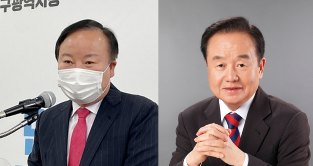 김재원 최고위원(좌)과 주성영 전 국회의원. 매일신문DB