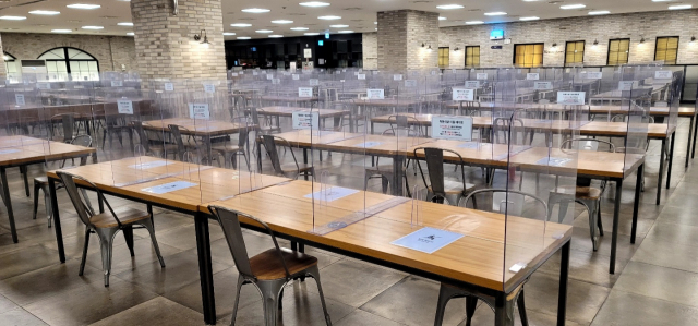 대구 한 백화점의 직원 식당 모습. 심헌재 인턴기자