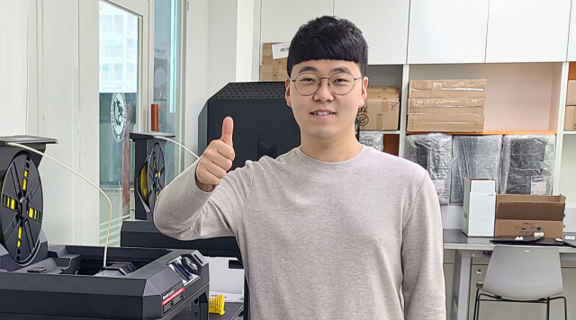 올해 영진전문대를 졸업하고 대기업에 취업한 고준형 씨. 영진전문대 제공