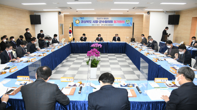 경상북도 시장군수 협의회 정기회의를 하고 있다. 영주시 제공