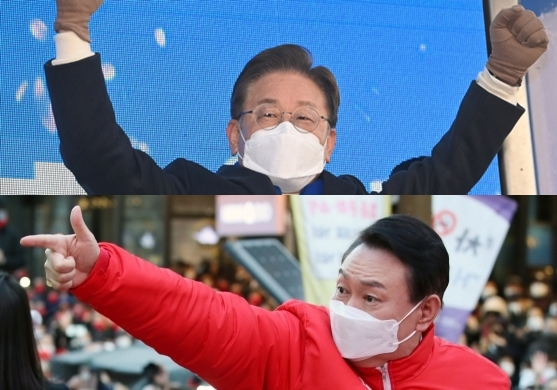 이재명, 윤석열. 연합뉴스
