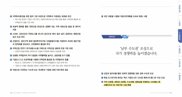 더불어민주당 선대위가 공개한 이재명 후보의 정책공약집