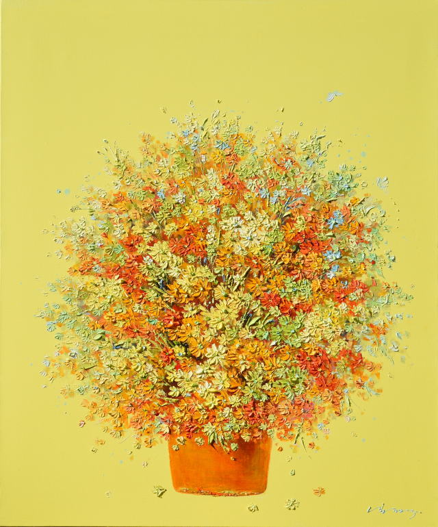 강정주, scent of happiness, Oil on canvas, 72.7x60.6cm.