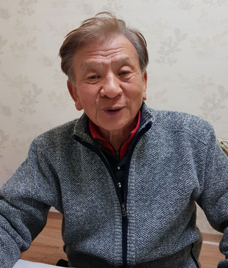 광복탑 건립에 1억원을 헌납한 권기호 한신장학재단 이사장. 마경대 기자
