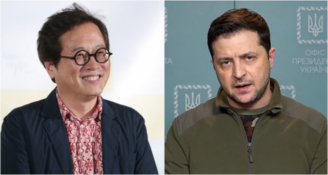 맛 칼럼니스트 황교익·볼로디미르 젤렌스키 우크라이나 대통령.