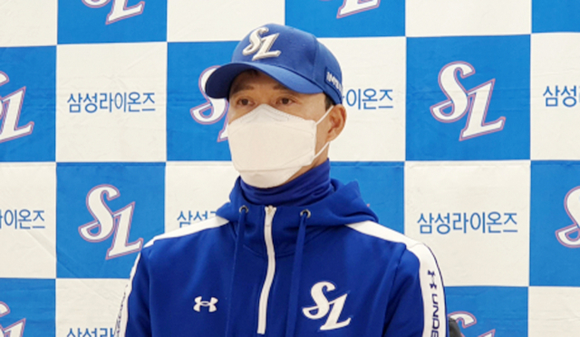 허삼영 삼성라이온즈 감독이 올 시즌 팀 타선 구성 밑그림을 설명하고 있다. 김우정 기자