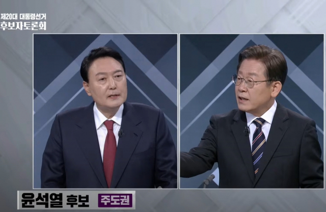 윤석열, 이재명. SBS 유튜브 화면 캡처