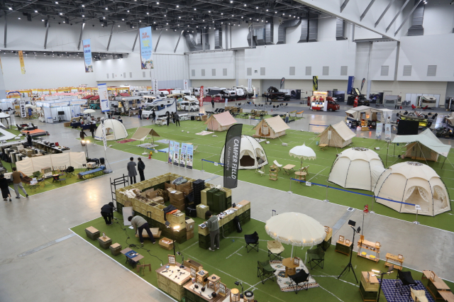 2022 플레이캠핑＆트래블 페어 행사장 전경. 엑스코 제공