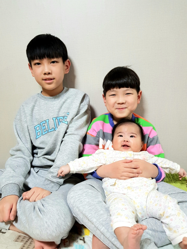 김화진·곽남영 부부의 첫째 아들 곽동엽(12), 둘째 아들 곽동원(8), 셋째 딸 곽은별
