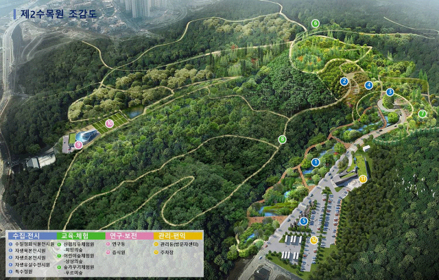 오는 2024년 조성될 예정인 제2수목원 조감도. 대구시 제공