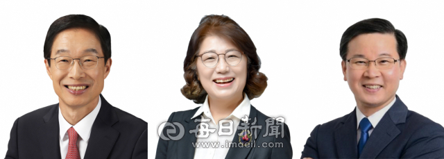 경북도교육감에 출마한 (사진 왼쪽부터)임종식 후보, 마숙자 후보, 임준희 후보의 모습. 매일신문DB