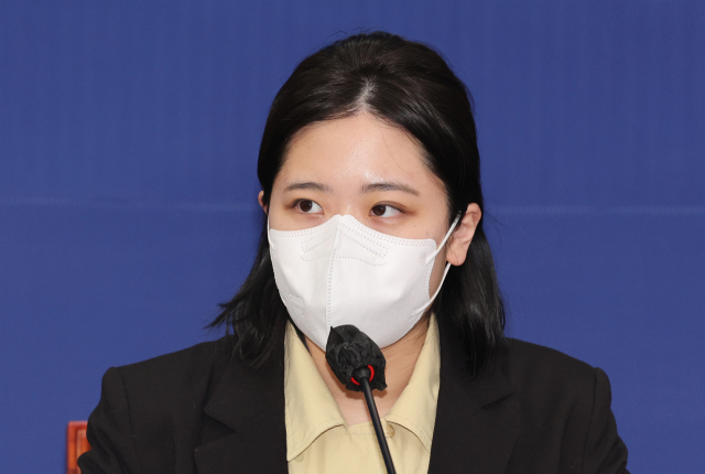 더불어민주당 박지현 공동비상대책위원장이 22일 오후 서울 여의도 국회에서 열린 2045 민주당 정치인 연대
