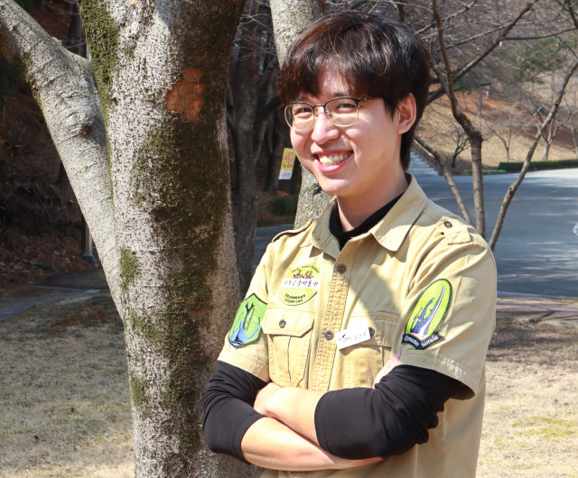 경북대 안에서 