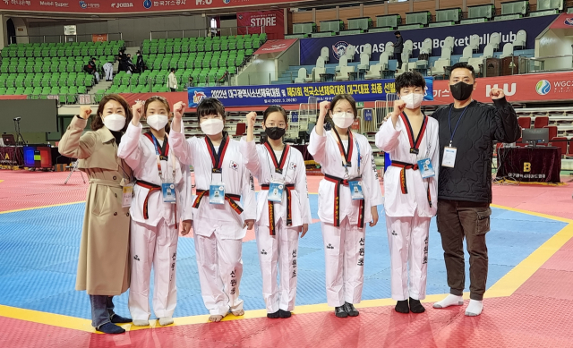대구 선원초등학교(교장 김인숙) 태권도부가 올해 전국소년체전 대구대표로 3명이 참가하는 쾌거를 이뤘다. 대구시교육청 제공