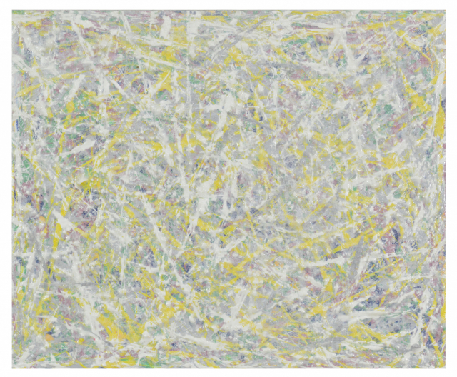 인연-숲, mixed media on canvas, 72.7x60.6cm.
