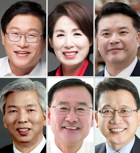 (시계방향) 김대권, 정순천, 전경원, 강민구, 김희섭, 김경동 順
