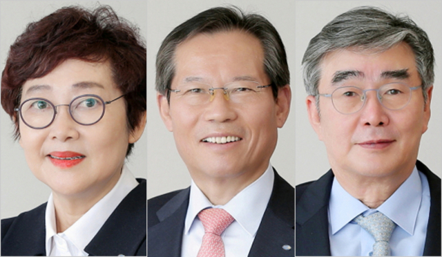 (왼쪽부터) 김효신 사외이사, 조강래 사외이사, 이승천 사외이사