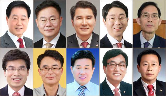 (시계방향) 곽경호, 김재옥, 김창규, 배시열, 서태원, 장재환, 이재호, 이성원, 이상곤, 안종록