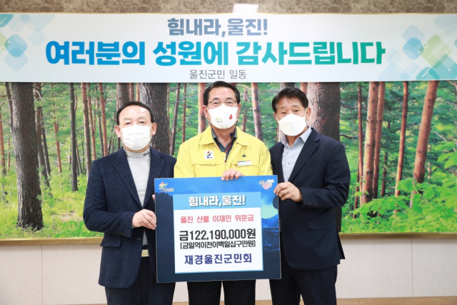 재경 울진군민회 성금 전달. 울진군 제공