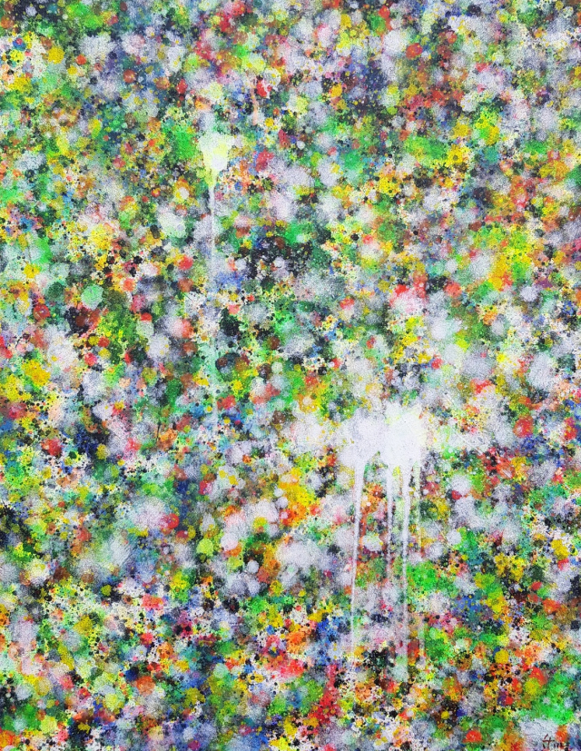 흐름, 72x91cm(30F), 캔버스 위에 아크릴릭, 2022.