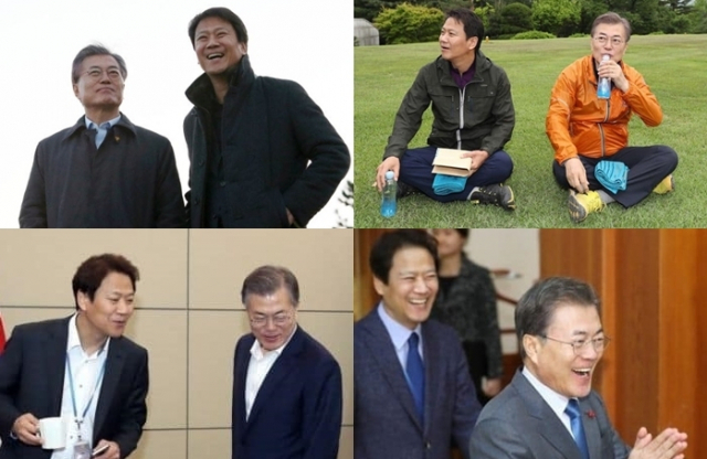 문재인 대통령과 임종석 전 청와대비서실장. 임종석 페이스북