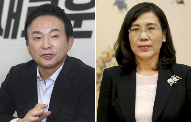 원희룡 대통령직인수위원회 기획위원장, 김현숙 대통령 당선인 정책특보. 연합뉴스