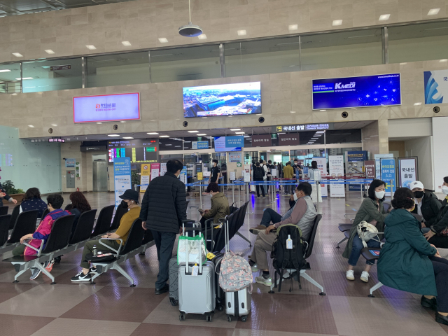 대구공항 내부 승객 대기장소 모습. 매일신문DB